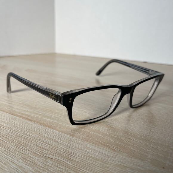 Ray-Ban RB5225 2034 Rectangle Black Eyeglasses Frame Only 52-17-140 - Picture 1 of 8